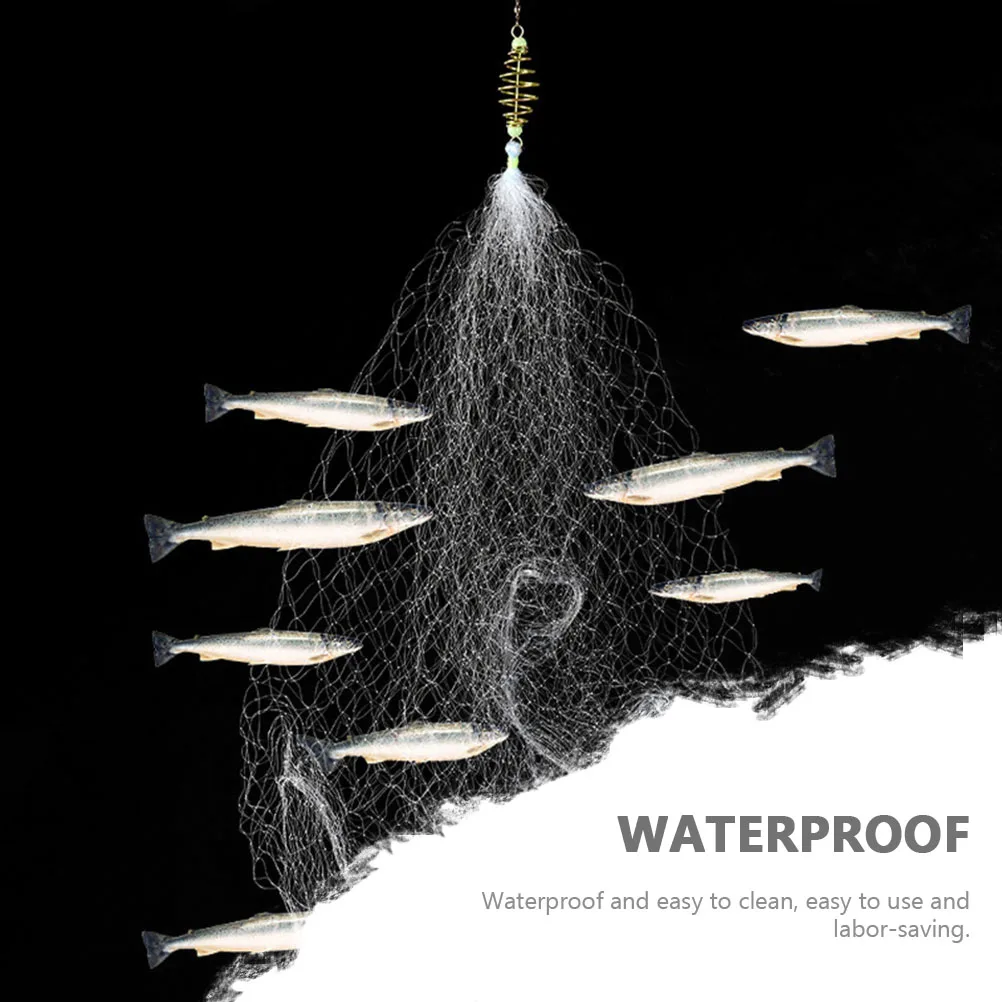 

3pcs Fishing Net Portable Nets Small Holes Netting Cast Fishing Accessory Outdoor Tool Durable Waterproof