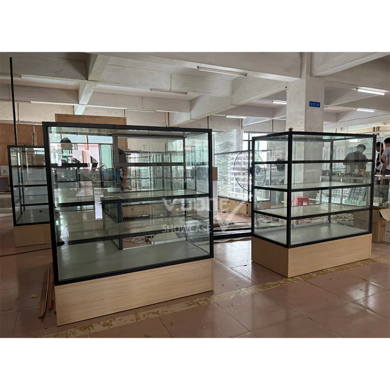 [Customized]cabinet glass glass display showcase display cabinet living room