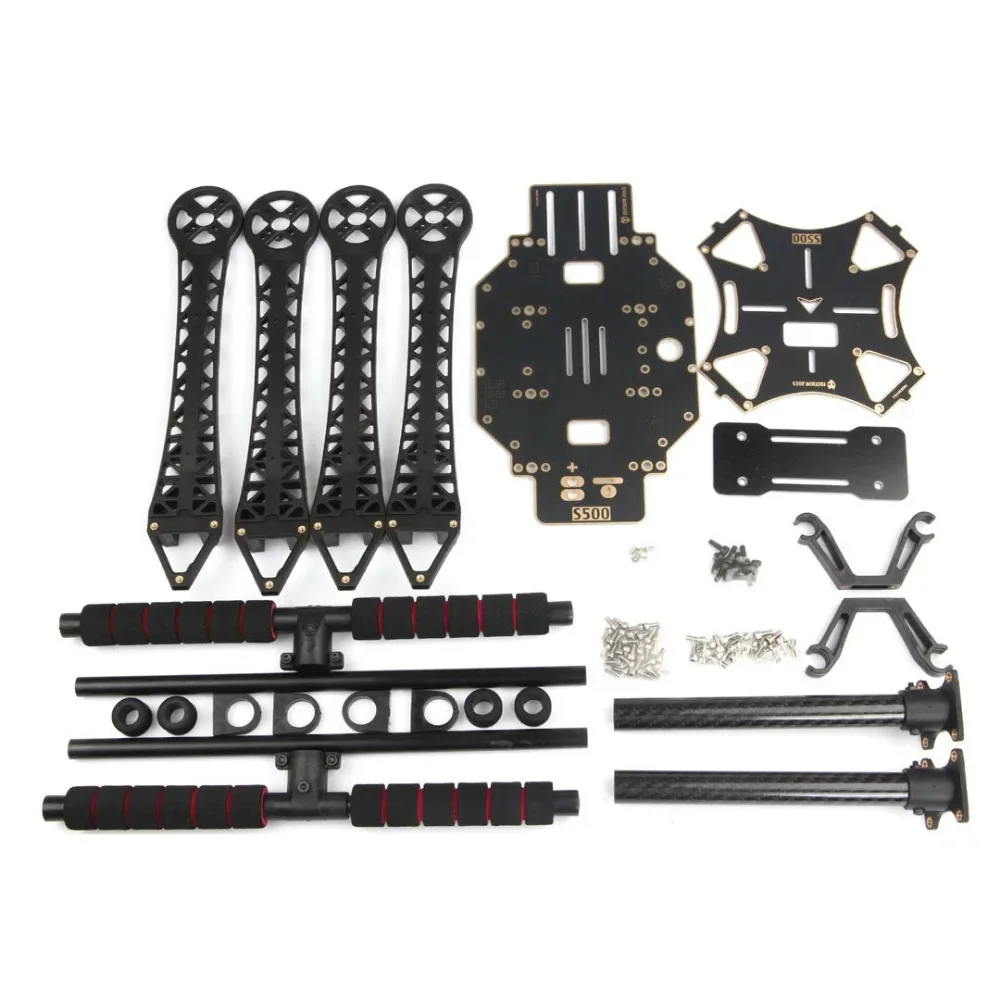 Holybro-Kit de Cadre S500 V2, Carte PCB avec Train d'Atterrissage en Fibre de Carbone, Mise à Niveau F450 pour Façades FPV, Cardan Gopro, Quadrirotor