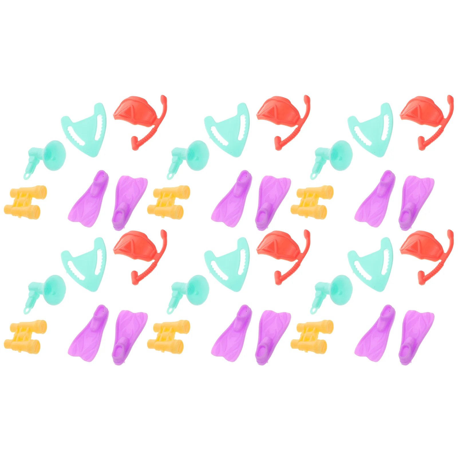 6-set accessoires Mini-duikuitrusting voor plastic snorkeluitrusting Zuurstofcilinder Flipper Pool Party Play Water Games Dive