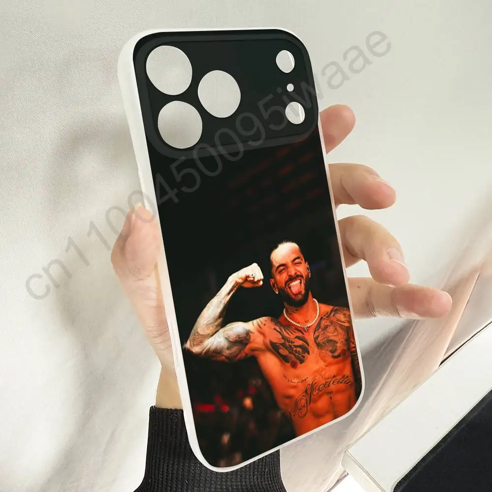 حافظة هاتف Singer M-Maluma لهاتف iPhone 11,16,15,14,13,17,12,Plus,E,Air,Mini,Pro,Max Magnetic Magsafe Soft Cover