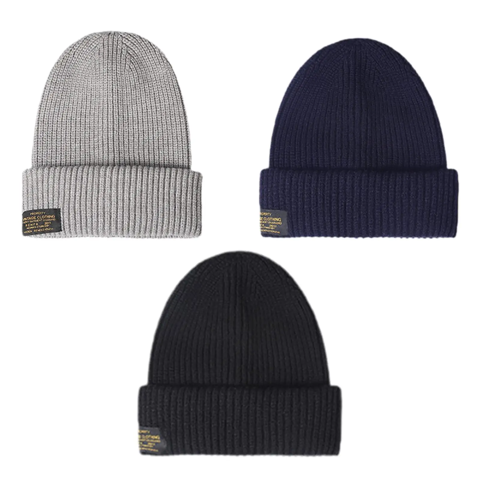 قبعة شتوية نسائية مريحة متماسكة سميكة خفيفة الوزن 2 في 1 قبعة دافئة لـ