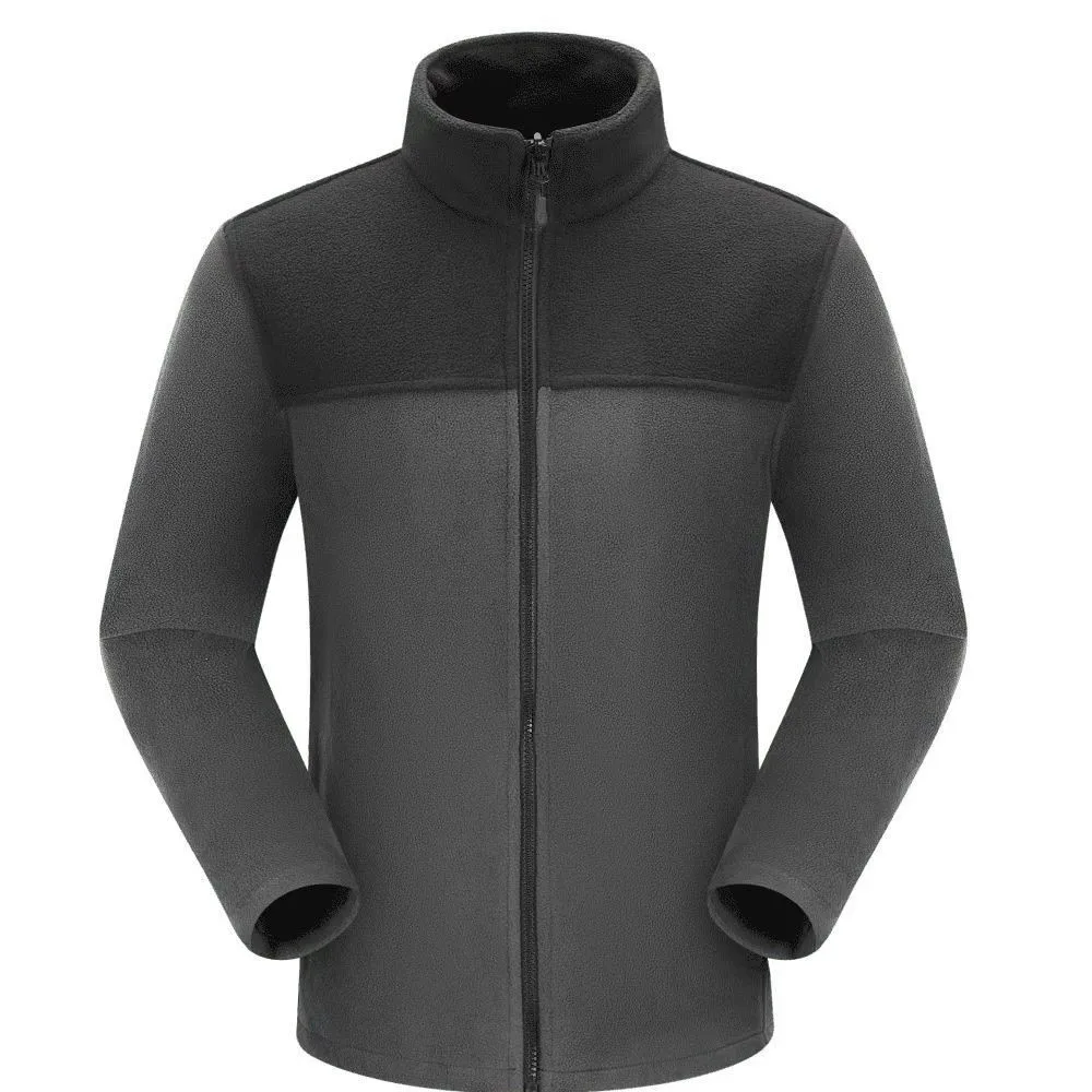 Splicing Fleece 2024 New Zipper Soft, Fine, Comfortable, Warm, Casual Windproof Jacket Casaco Masculino