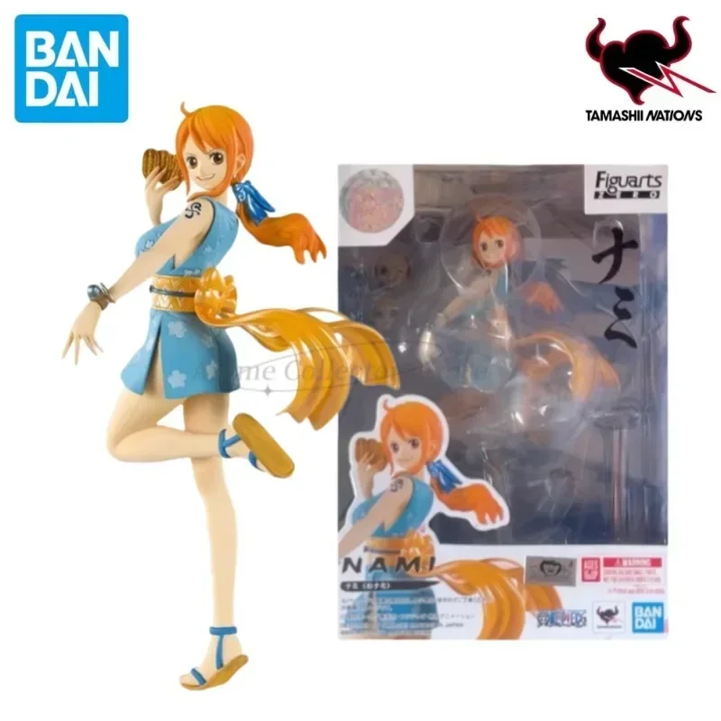 BANDAI Original Figuarts ZERO Wano Country Nami One Piece Anime Action PVC Figure Modello Decoration Toys Boys and Girls Gifts