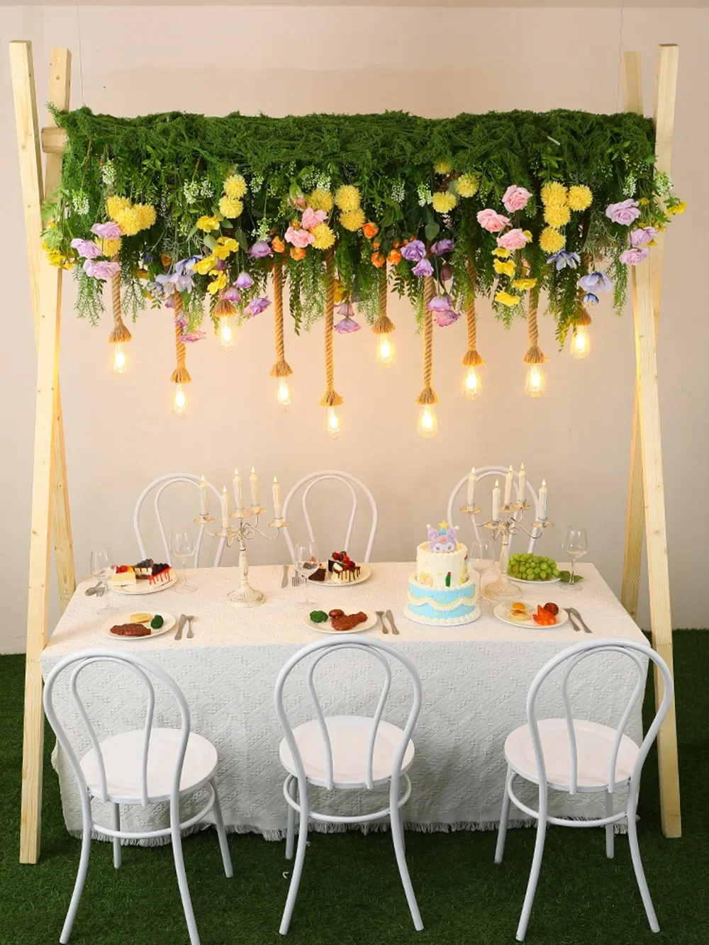 Creative Plant Pendant Light Camping-Style Party Table Western Restaurant & Homestay Decorative Lighting