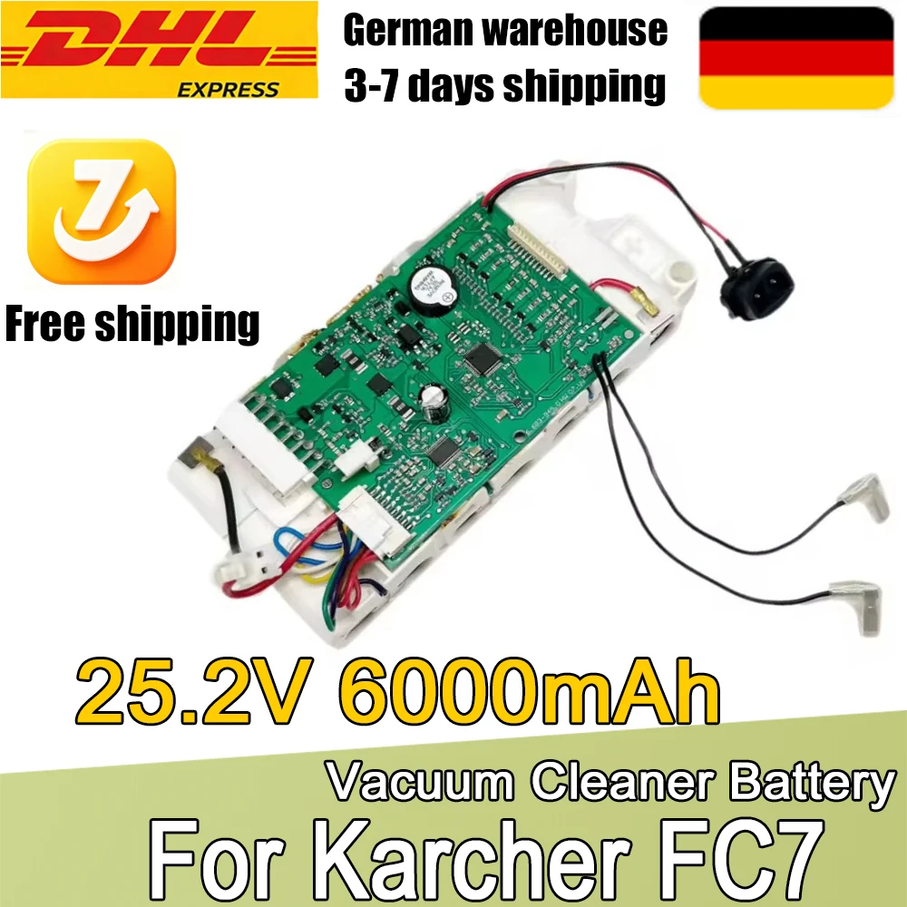 Image of 9.013-772.0 25,2V 5000mAh 6000mAh Bodenreiniger-Akku für Kärcher FC7 Wiederaufladbarer Akku