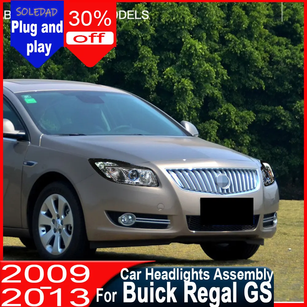 LED headlights For BUICK Regal GS 2009-2013 Car Accessories Headlight Assembly Head Lamp DRL Signal Daytime Running