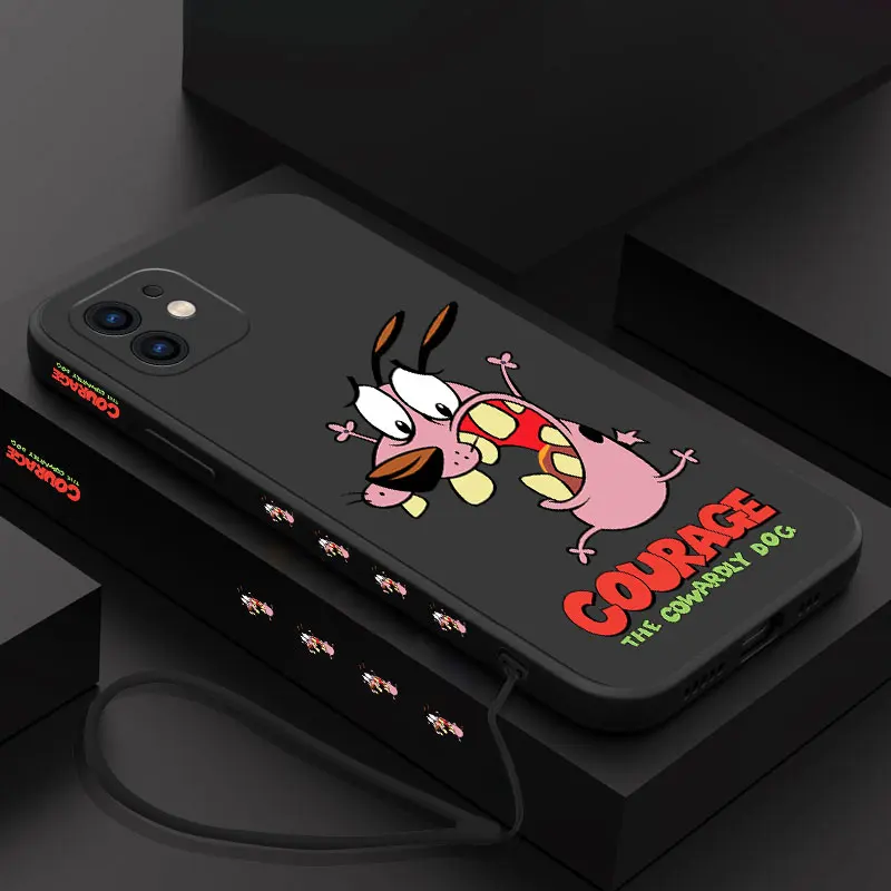 Courage Cowardly Dog Phone Case For Xiaomi Redmi Note 12 12S 12C 10 10C 10A 10T 9 9T 9A 11 11S 11T Pro Plus 4G 5G Soft Tpu Cover