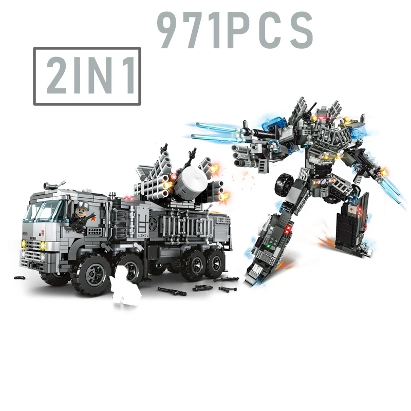 2024N Russia Armored SM Air Defense System Building Blocks Military Bricks Model Kids Toys 939PCS