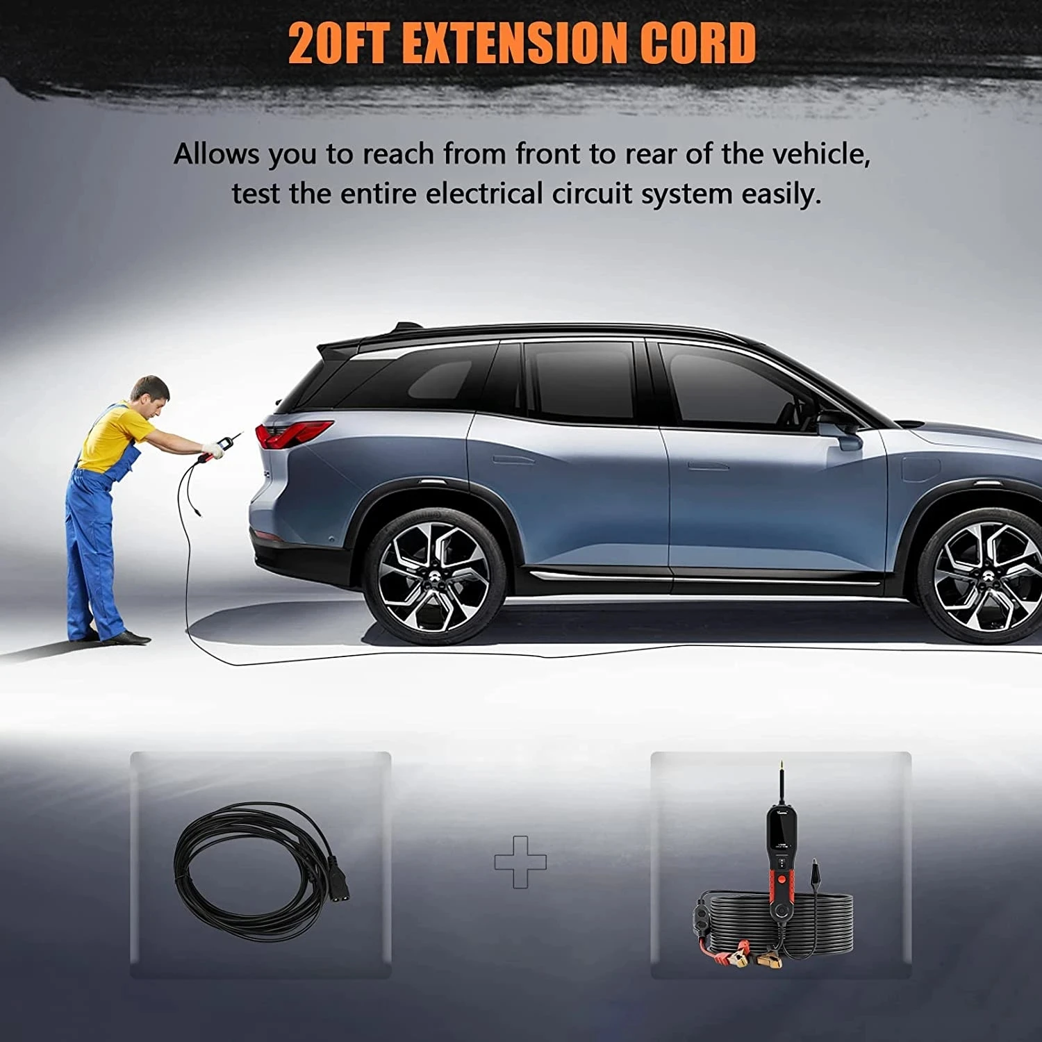 VDIAGTOOL V200 مجموعة مسبار دائرة الطاقة أداة تشخيص كهربائية للسيارة لاختبار المقاومة التيار المتناوب تيار مستمر ديود 12/24 فولت جهاز فحص الدائرة الكهربائية التلقائية