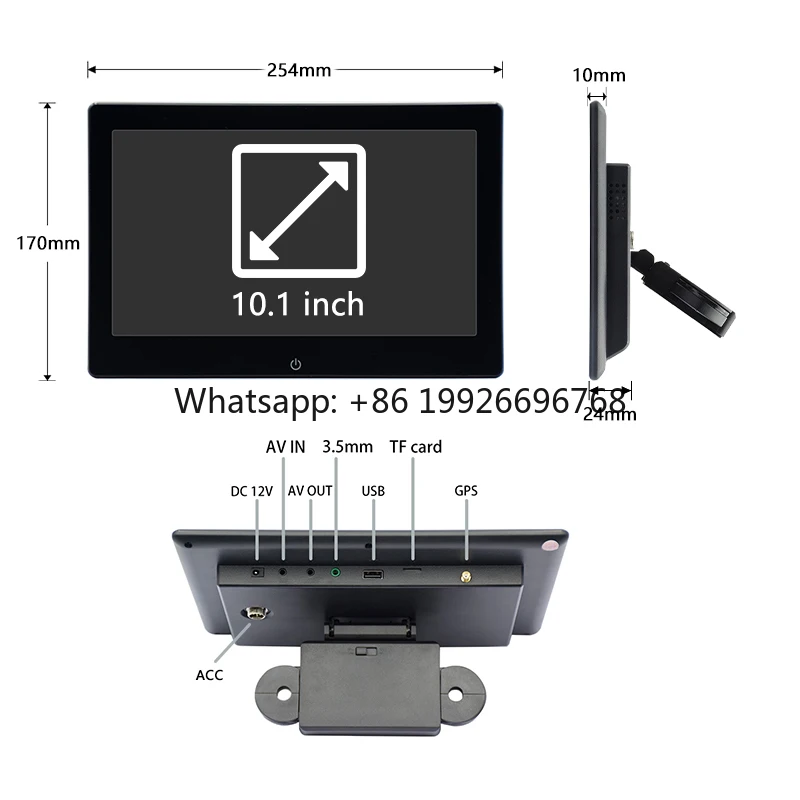 

New Product 10.1 Inch Universal Car Android Headrest Video Players Automotive Multimedia Support WIFI BT Mirror Link Player