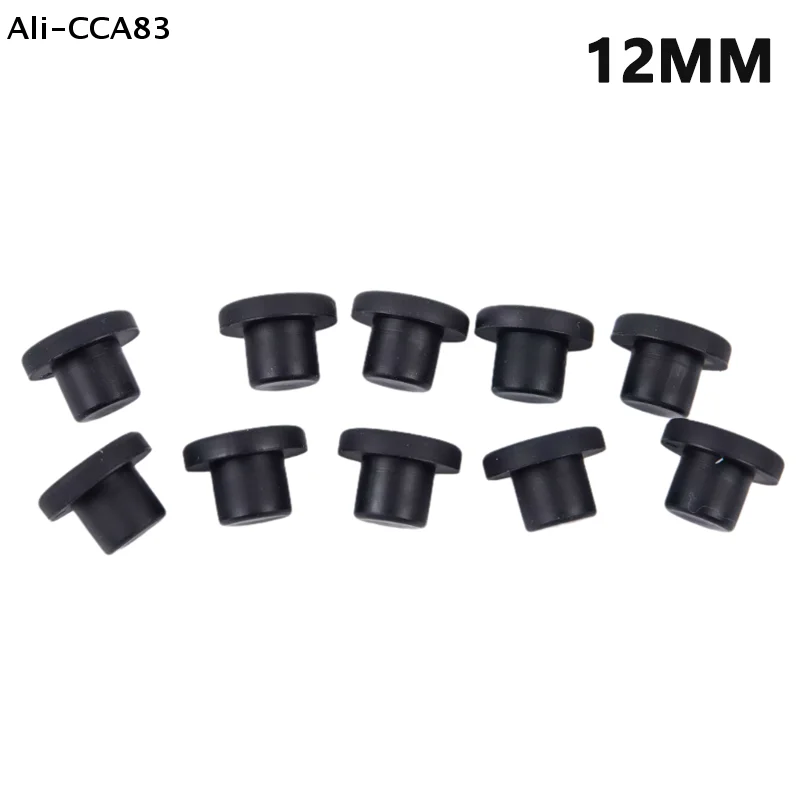 (YY) 10 قطعة 2025 جديد الصلبة المطاط ثقب قبعات 3-12 مللي متر ارتفاع درجة الحرارة المقاومة ختم ثقب المقابس