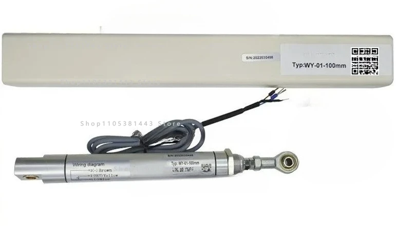 15mm 59mm 75mm 100mm 150mm LVDT Linear Position Travel Sensor with Eye Rod T-PTC23