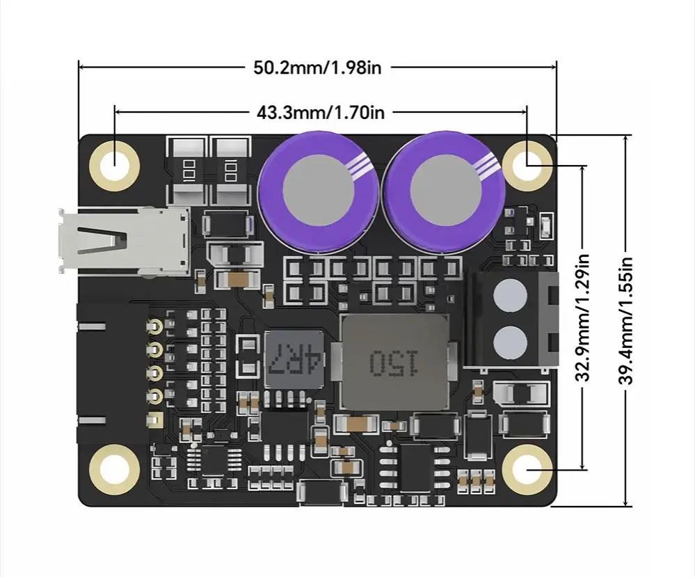 Modulo di protezione dell'alimentazione BIGTREETECH SKSM con sistema SBC Protezione di rilevamento immagini e corrente Alimentatore Raspberry Pi
