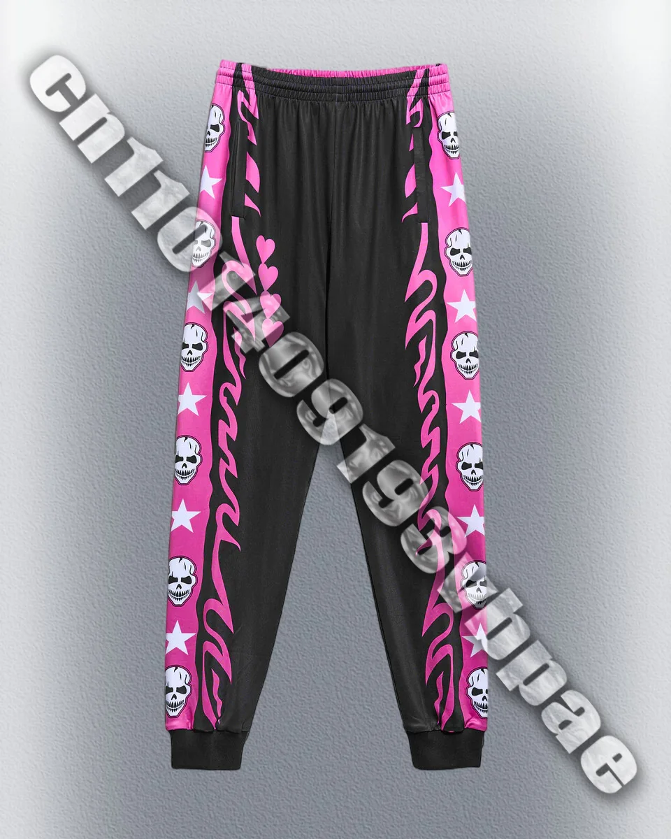 Pantalones de moda para motocicleta, ropa para hombres y mujeres, pantalones Bret Hart Royal Rumble Hitman, pantalones transpirables de tela elástica de secado rápido