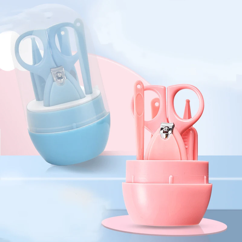 

ZK50 Baby Nail Clipper Care Set Baby Children's Nail Clipper Nail File Beauty Scissors Booger Clip Ear Spoon 5 Piece Set