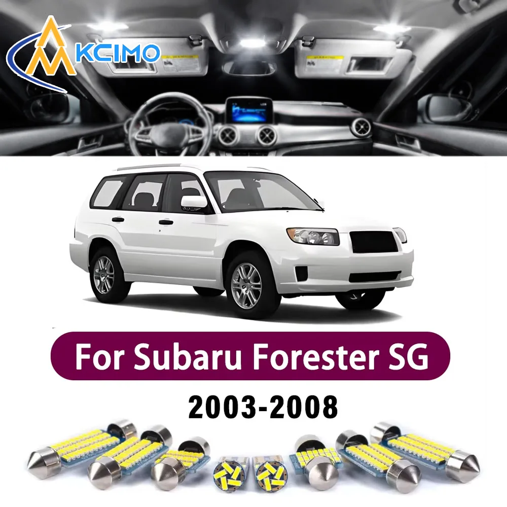 

New Canbus Number Plate Bulb For Subaru Forester SG 2003-2008 Premium Easy Install Interior Dome Trunk Error-Free LED Lights