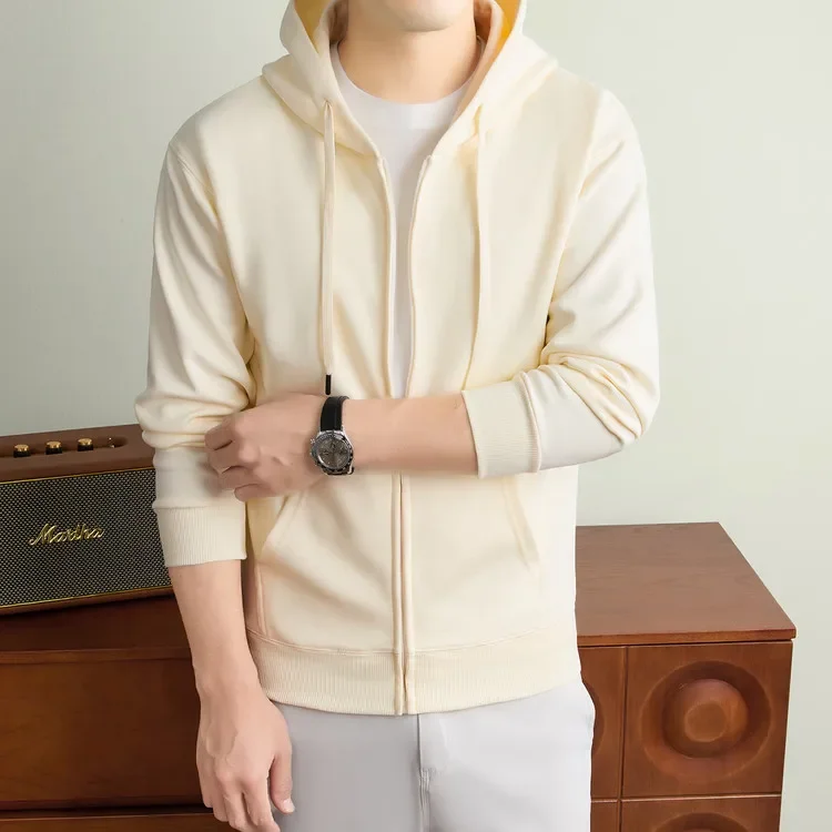 Herren-Kapuzenjacke mit Reißverschluss – Premium-Baumwollmischung, Weich & Langlebig, Unisex Übergrößen-Hoodie für Outdoor und Wandern – Detail 17