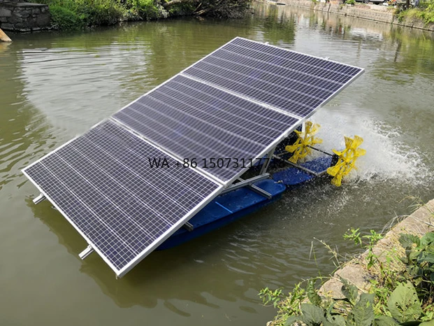 

1.5kw 380V 4 Impeller 304 Stainless Steel Fish Pond Farming Machine PaddleWheel Aerator