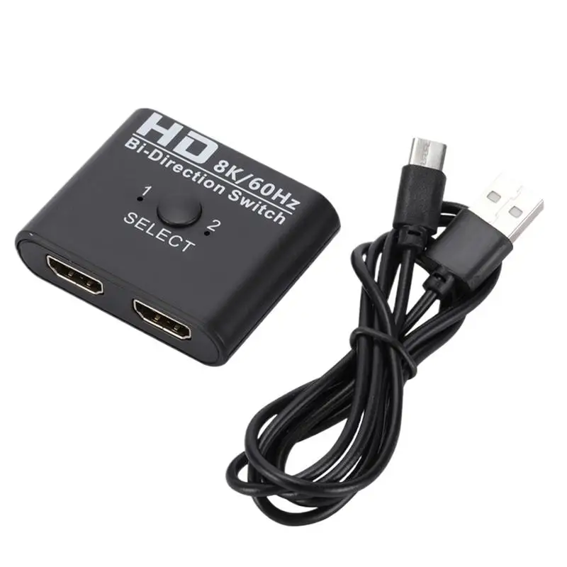 HDMISwitch Splitter 8K 60Hz Bi-Direction Multimedia HD Splitter Two-wayHDMI 4K 60Hz Switcher For Monitor Projectors TVs