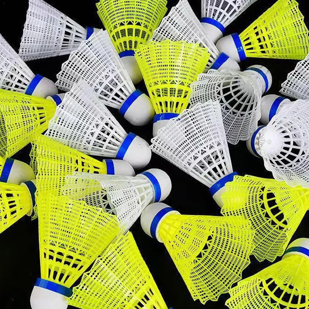 Nylon Badminton Balls Training Ball Plastic Shuttle Cork Fonmed Head Outdoor Sports Badminton Accessories