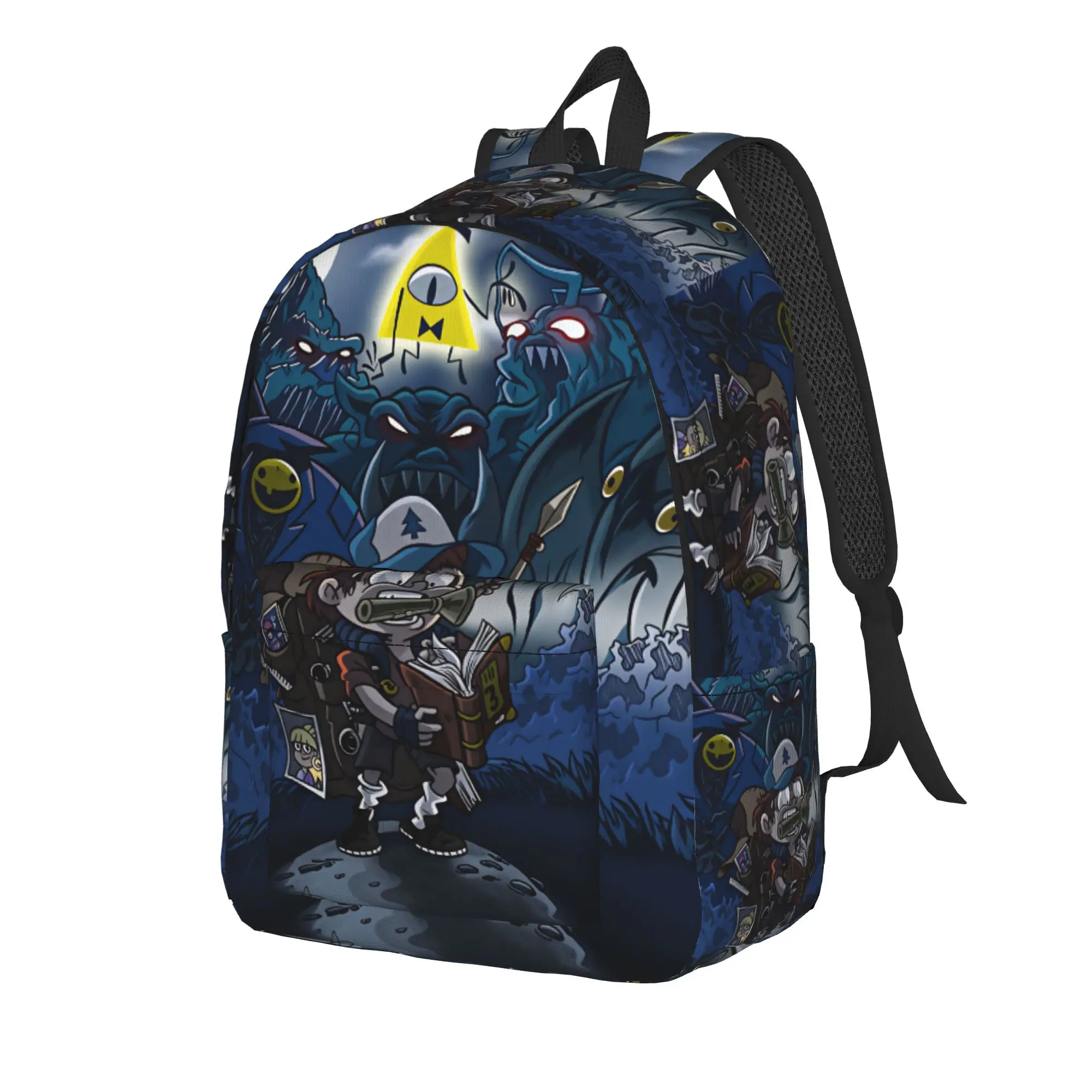 Cartoon G-Gravity Fall Backpack Female Bill Cipher Lightweight Backpacks Polyester Modern High School Bags Outdoor Style
