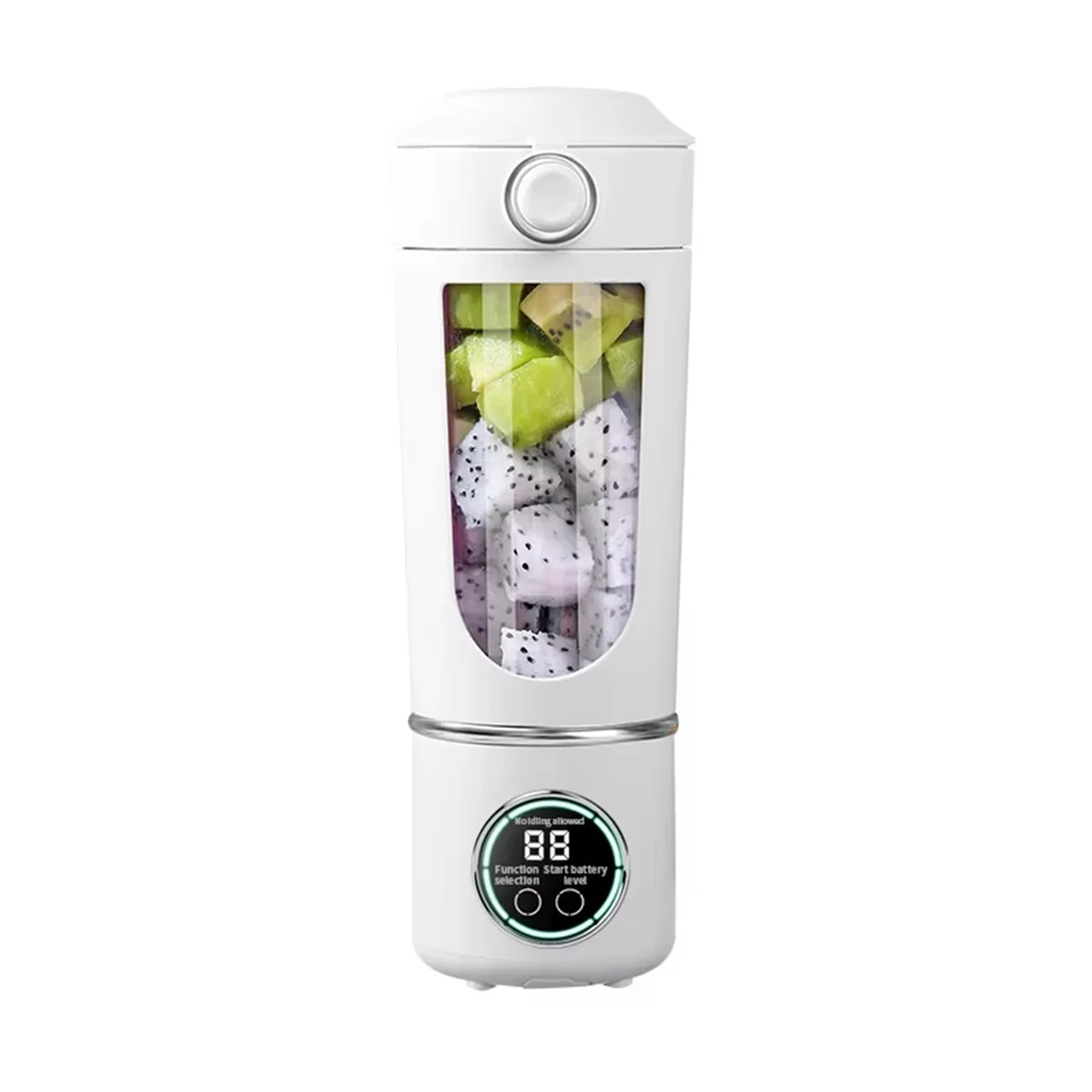 Portable Juice Maker Blender for Shakes Smoothies 700ML 12-Blades Fast Mixing 2 in 1 Blender Personal Juicer 7.4V