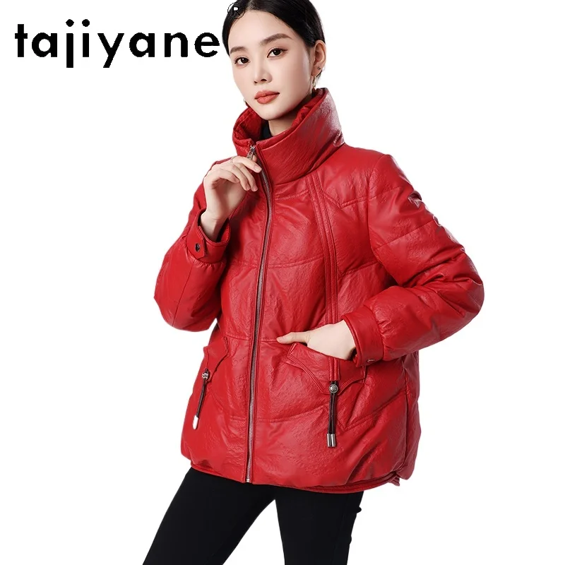 TAJIYANE 100% Sheepskin Down Coat Women Stylish Short Genuine Leather Jacket Premium Puffer Jackets 2025 Winter Woman Clothes 코트