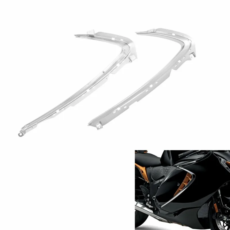 Chrome Front Side Cowlings Fairing For Suzuki Hayabusa GSX1300R 2022-2023