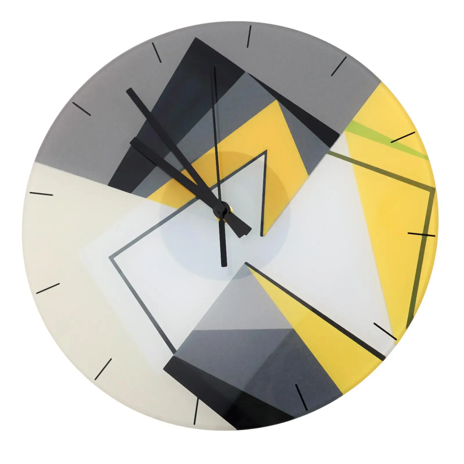 

Tempered Glass Clock Wall Clock For Living Room Decor Operated Decorative Office Bedroom Living Room Decor