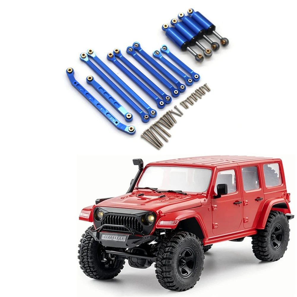 For FMS 1/18 EAZYRC Arizona Bronx RocHobby FIRE Horse Metal Shock Absorber Link Rod Steering Link RC Car