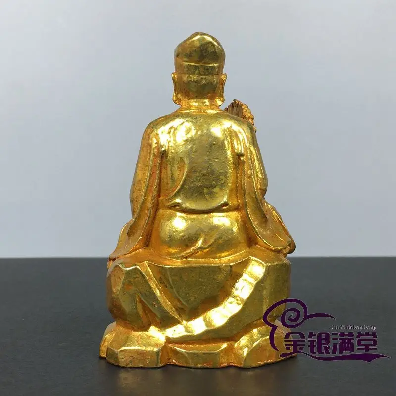 Sitting living buddha ji gong arhat monk buddha Ornament Decoration Tea Pet Figurines Desk Decor Accessories