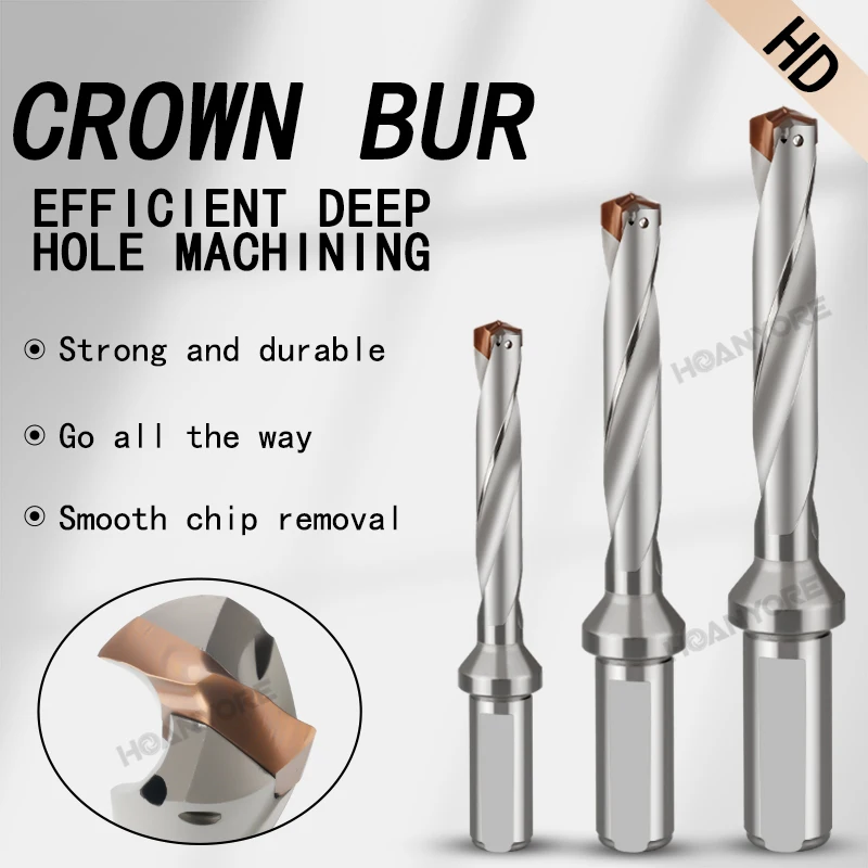 3D/5D/7D/10D internal cooling carbide bit non-standard diameter 12-32.0mm HD crown drill Twist drill Fast processing speed