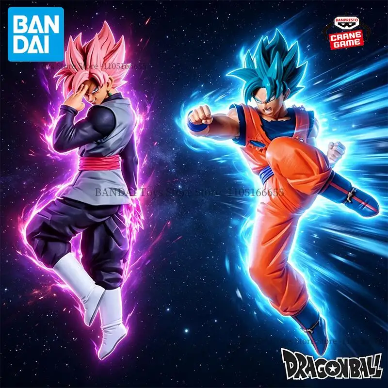 

Bandai Original Banpresto Dragon Ball Z MATCH MAKERS Son Goku vs Goku Black Rose Zamasu Action Figures Anime Figura Cartoon Toys