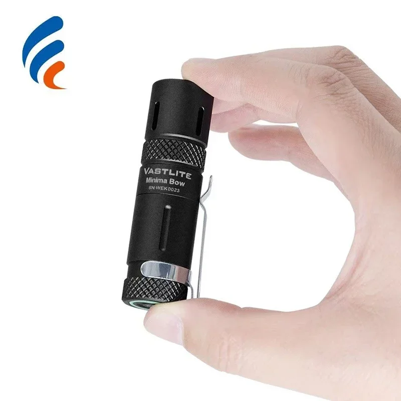 Vastlite Minima Bow Portable LEP Flashlight 280 Lumens EDC Mini Flashlights with Stainless Steel Clip Torch Light Linterna