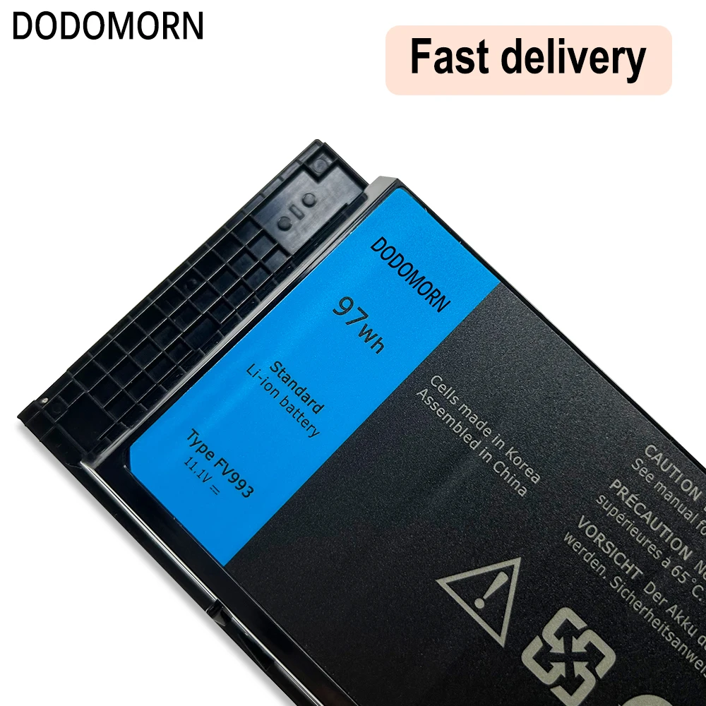 DODOMORN-Batería de ordenador portátil FV993 para DELL Precision M6600, M6700, M6800, M4800, M4600, M4700 Series FJJ4W, PG6RC, R7PND, T3NT1, N71FM, 97Wh