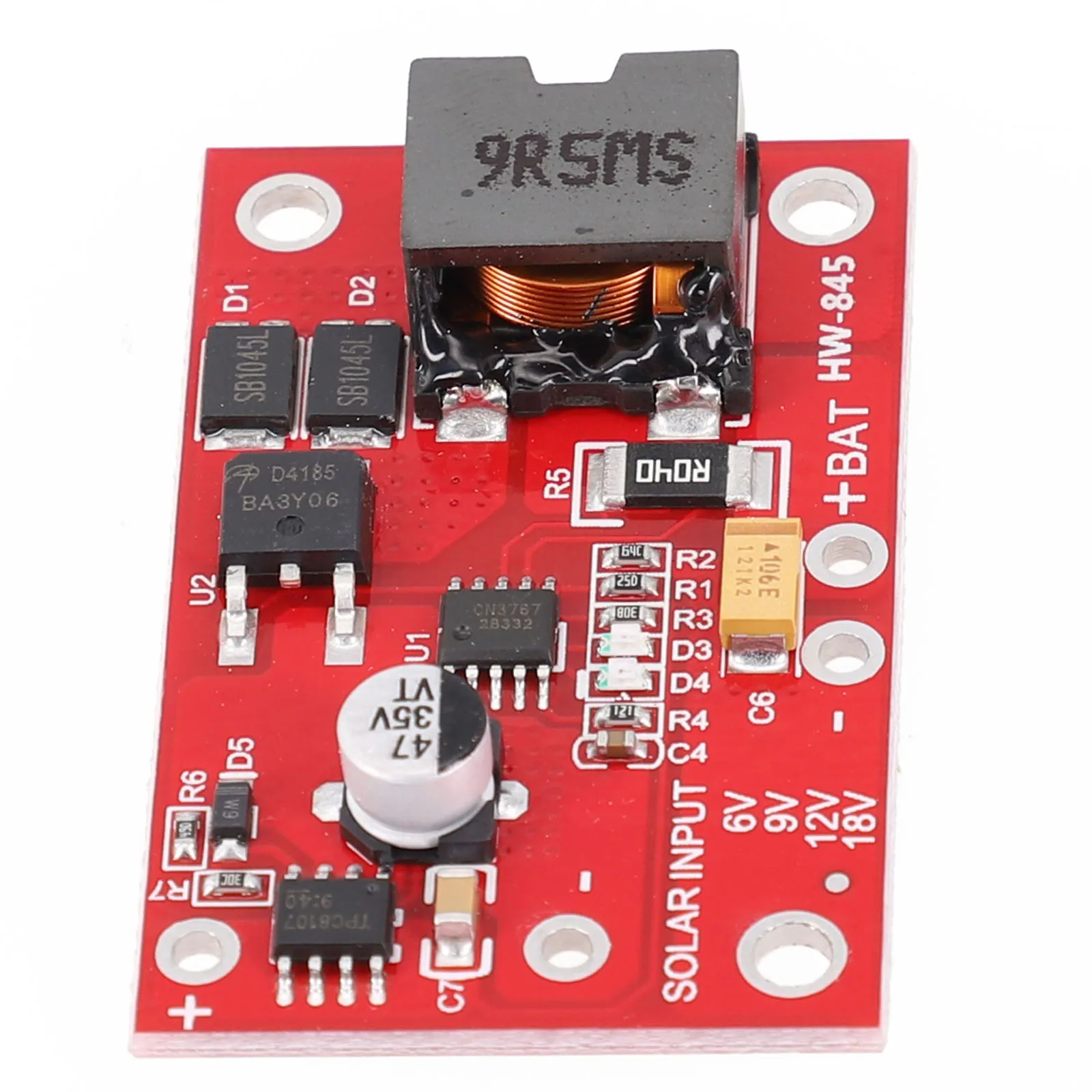 Advanced For MPPT Solar Panel Controller for 12V Acid Battery Charging Features Overvoltage and Status Indication