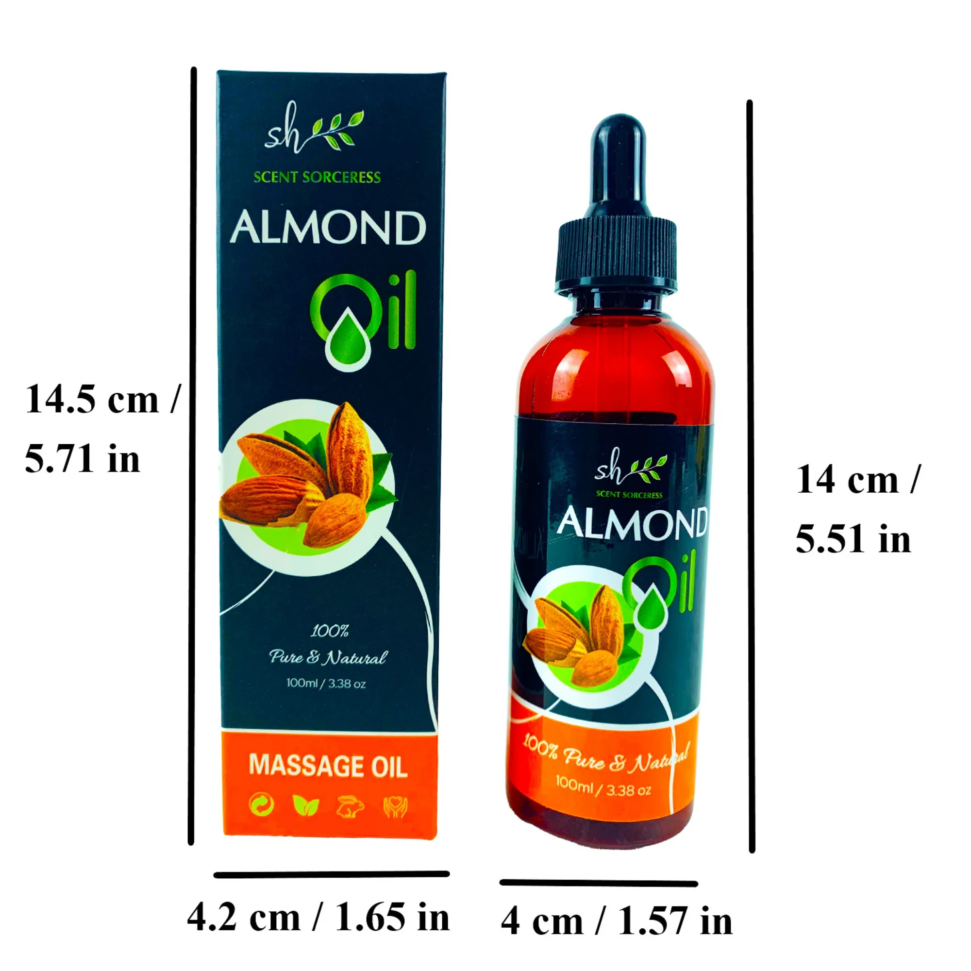 100ml Czysty Naturalny Olejek Migdałowy do Masażu Spa Olejki Eteryczne Migdałowe Aromaterapia Intensywna Regeneracja Odżywianie Rozjaśnianie Skóry Relaksacja