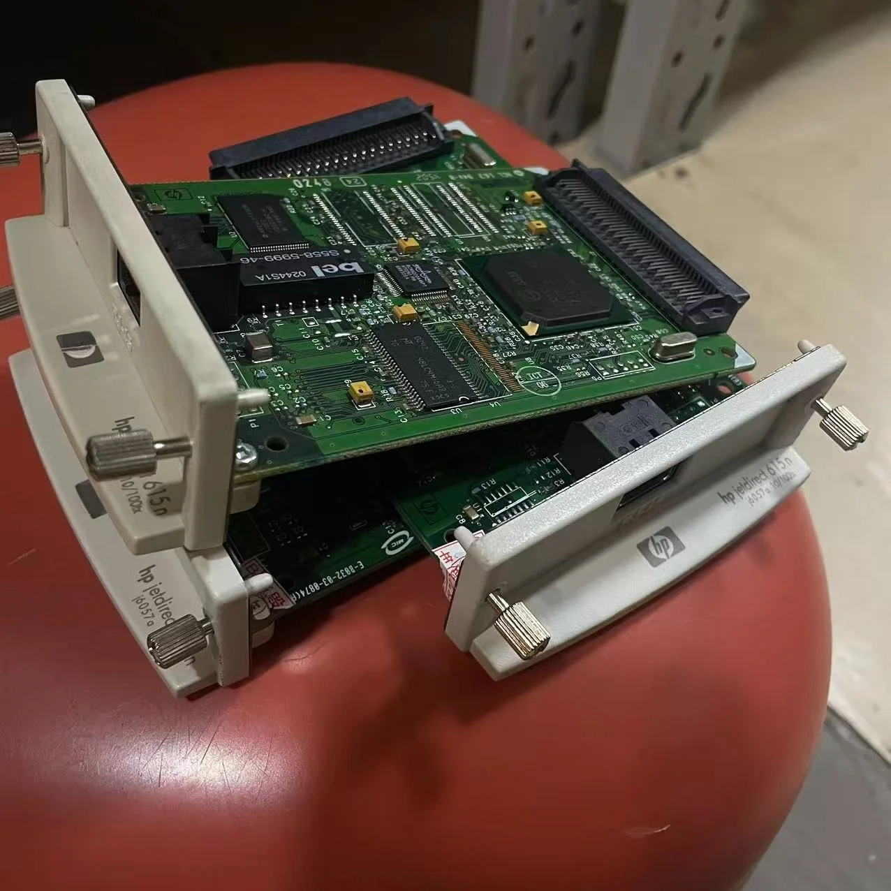 بطاقة شبكة خادم الطباعة الداخلي Ethernet J6057A 10/100tx لبطاقة شبكة HP 500 510 hp 615N وطابعة DesignJet Plotter #1