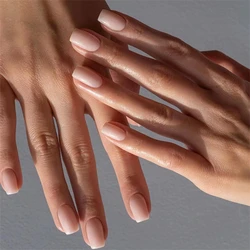 24Pcs/Set Short Fake Nails Art Removable Wearing False Nails Acrylic Solid Color Simple Medium Long Ballet Press on Nail Tips