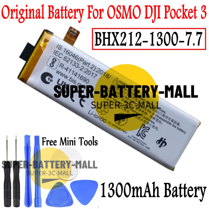 

1300mAh Original Battery For DJI OSMO Pocket 3 BHX212-1300-7.7 Pocket 3 Battery