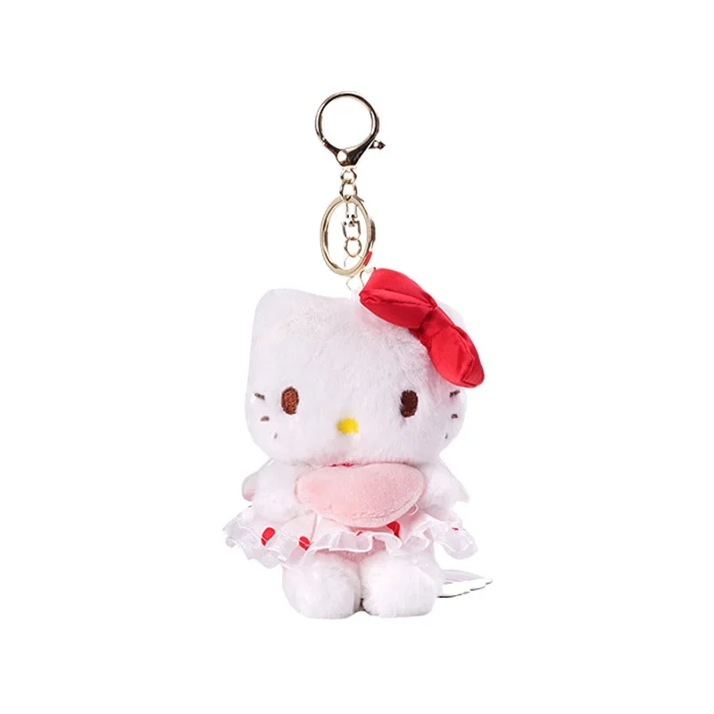 Miniso حقيقية سانريو hellokitty لطيف KT القط سلسلة مفاتيح من الكرتون قلادة كاتي القط المدرسية شنقا حلية قلادة