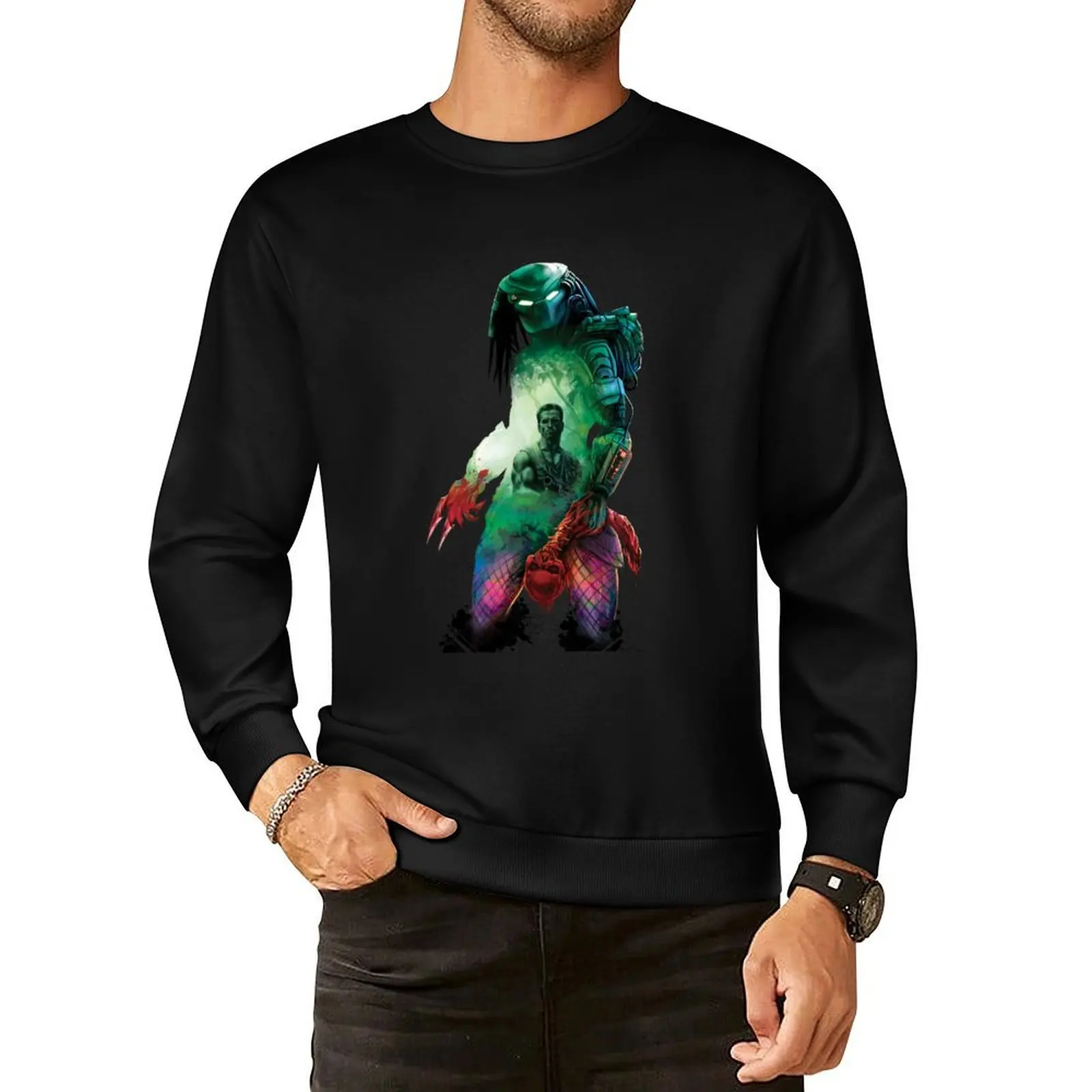 

Hunter's Game- Predator Pullover Hoodie autumn jacket men graphic t shirts men men wear men's autumn clothes sweatshirt