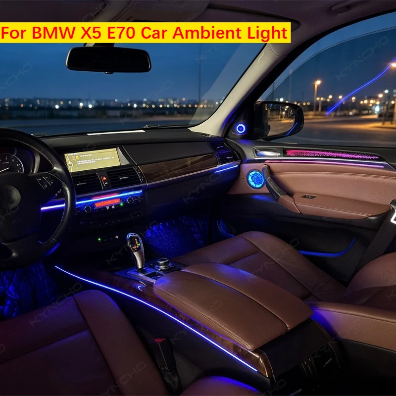 For BMW X5 E70 2006 2013 LED Car Ambient Light Interior Dream Co Ceiling Light App Controlled Dream Color LED 12V Car Decorative
