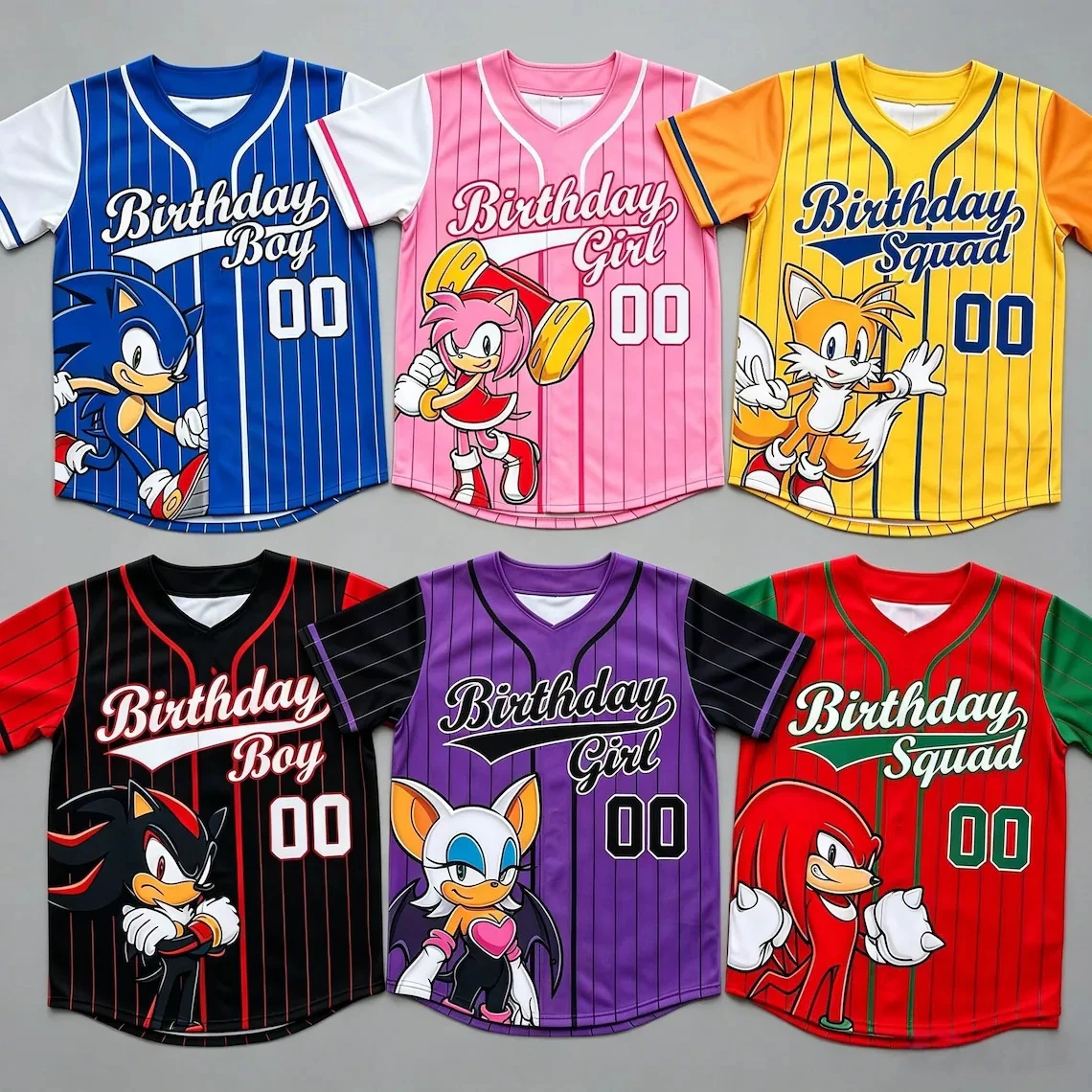 Sonic The Hedgehog Special V-neck Football Jersey Kids Role-playing Running Sports T-shirt Halloween Parent-child Outfit Cosplay