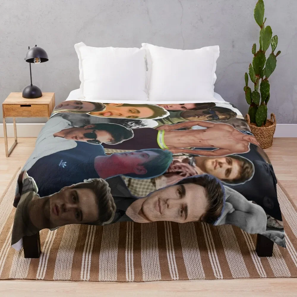 Jacob Elordi Collage Throw Blanket Blankets Sofas Of Decoration Personalized Gift Decorative Beds Loose Blankets