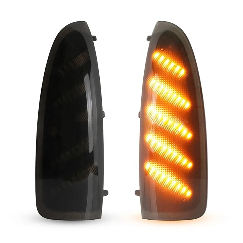 

2Pcs/set Smoked Lens LED Side Marker Lights Rearview Mirror Lamp 5C3Z-17682-EAA For Ford F250 F350 SuperDuty 2003-2007