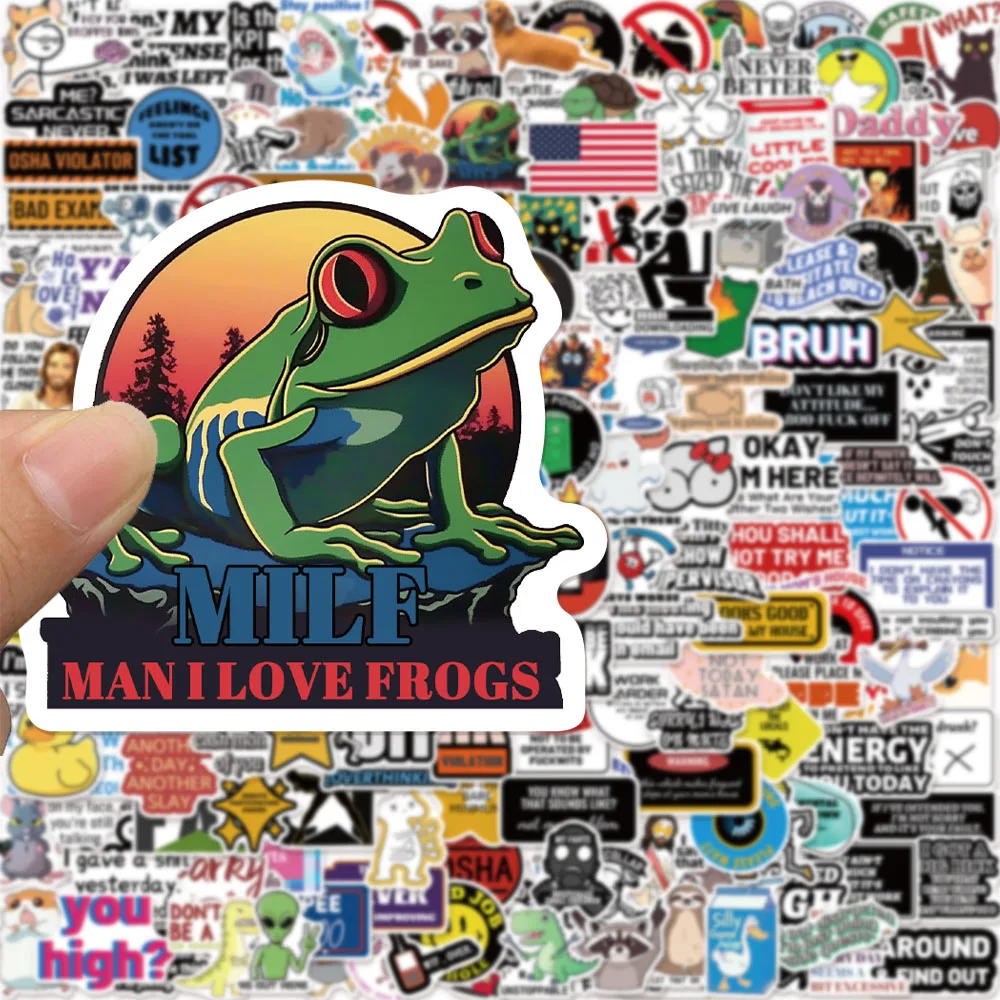 50/100/200PCS Fun Prank Meme Collection Stickers Decorative Luggage Guitar Waterproof Stickers
