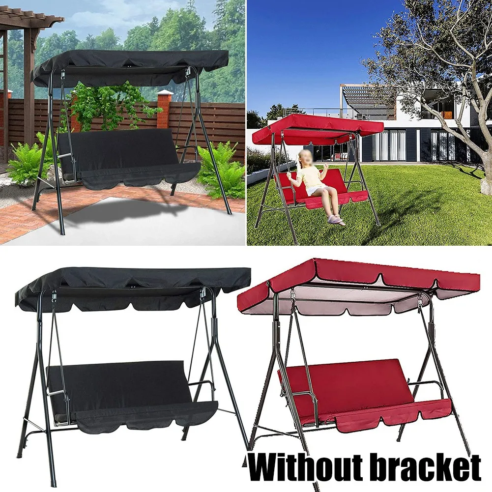 

Canopy Swings Top Rain Cover Garden Courtyard Outdoor Swing Seat Waterproof Roof Canopy Replacement Swing Chair Awning