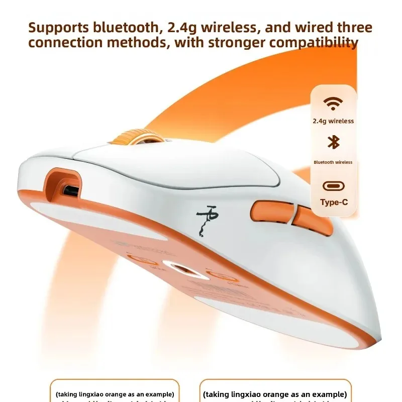 Waizowl Cloud Wireless Gaming Mouse PAW3395 26K DPI Symmetrical Tri-Mode 4KHz Polling Esports Mice for Medium Large Hands Gift